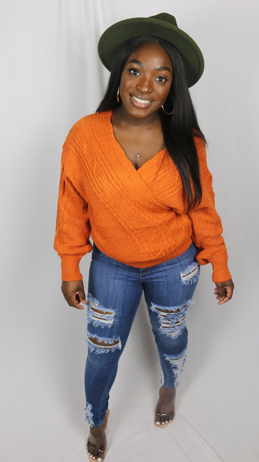 "Not Ya Mama" Deep-V Sweater