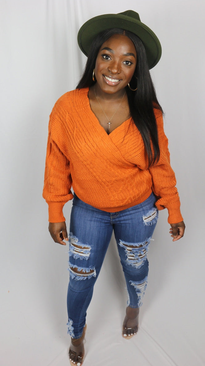 "Not Ya Mama" Deep-V Sweater