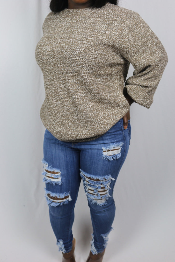 Mom’s A Mess Sweater - Mocha Brown